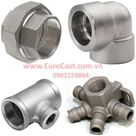 Đúc nối ống inox, đầu chia, cút 90 độ, đầu nối chữ T